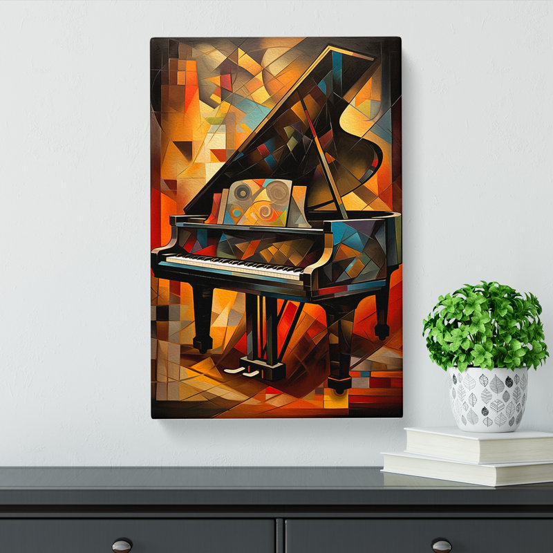Piano Orphism - Art Prints - Wrapped Canvas, 76cm H x 50cm W x 3cm D