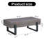 Table basse texturée avec panneau de fibres à densité moyenne. Table basse en bois aggloméré texturé