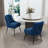 Dinnington Velvet Upholstered Side Chair With Legs-1327015325