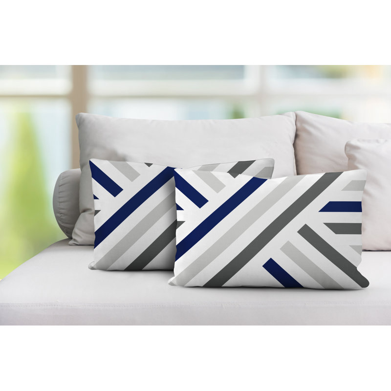  Coussin décoratif intérieur / extérieur sans ajout décoratif, Bleu marine