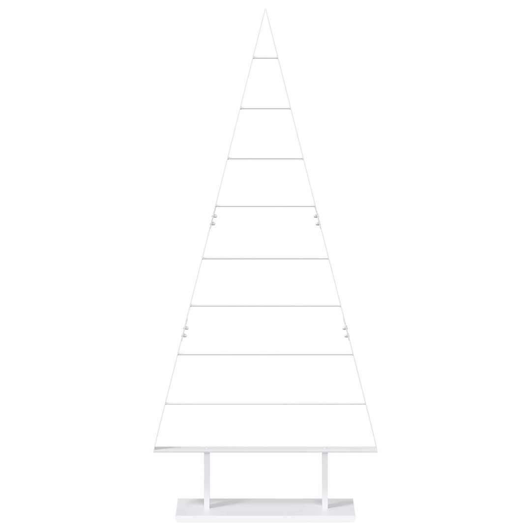 VIDAXL KUOPIO Metal Christmas Tree 180 cm Steel Holiday Decoration White - Image 3
