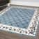 Tapis bleu / ivoire Modena