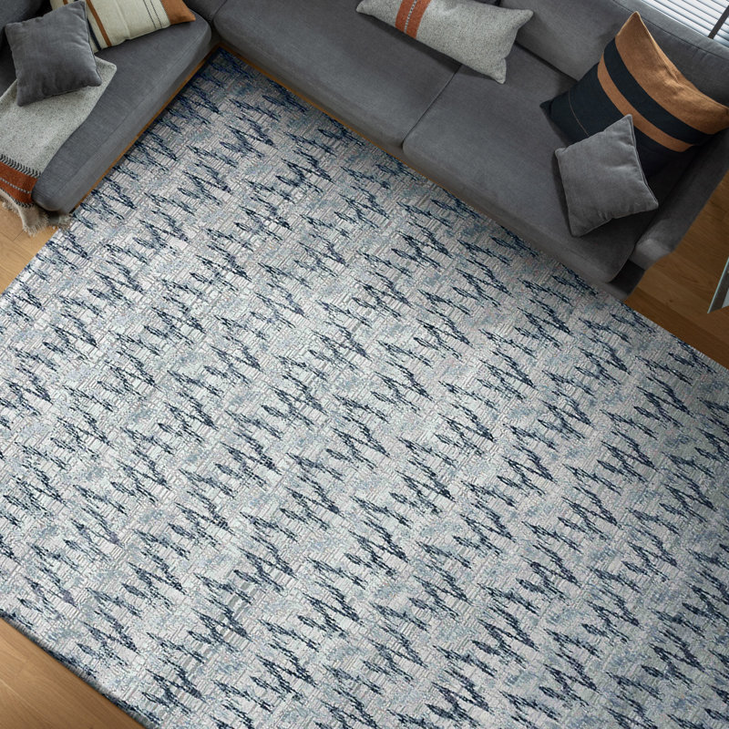 Canterbury Hand Knotted Chevron Area Rug, Rectangle 12' x 15'