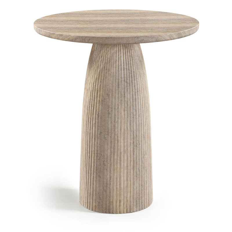 Table de bar Palaghia, Travertin, H 41,75 po x L 36 po x l 36 po