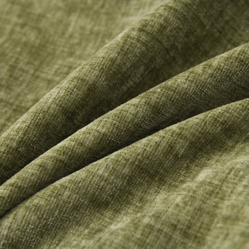 Soft Cozy Embroidery Edge Decorative Pillow Cover, Green, 22"H x 22"W