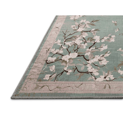 Machine Washable Brown Area Rug