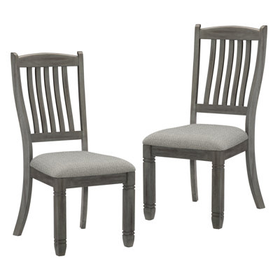 Revêtement de salle à manger décontracté à hauteur de 2 pièces avec cadre en bois gris antique