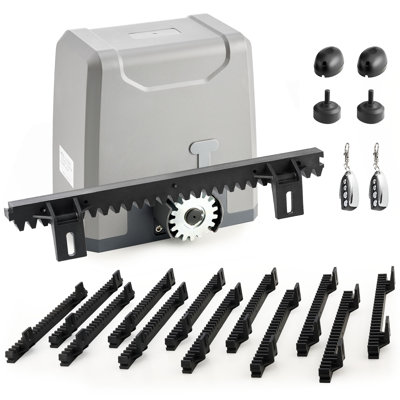 3300lb 40ft Automatic Sliding Gate Opener With 2 Remote Controls