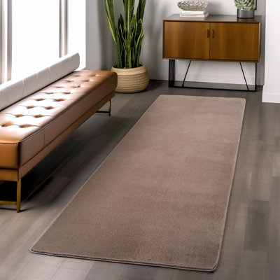 Solid Colour Knitted Area Rug