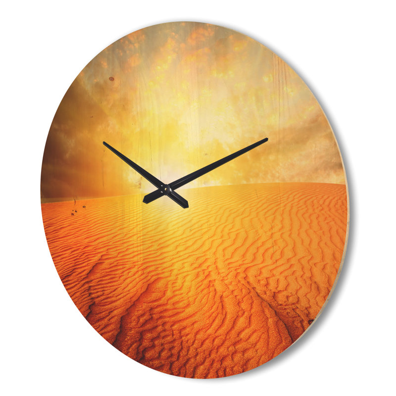 Horloge murale sable, Grand