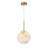 Luminaire suspendu 1 lumière DEL Kepler en or