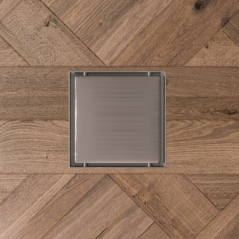 5.25'' W Grid, Brushed Stainless Steel
