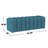 Fabric Upholstered Bench In Peacock Blue, Backless Profile, Ideal For Foyer, Living Area Or Bedroom, 55.25 Depth, 19.71 Width, 18.63 Height, 44.66 Lb Decorative And Stylish, With Dimensional