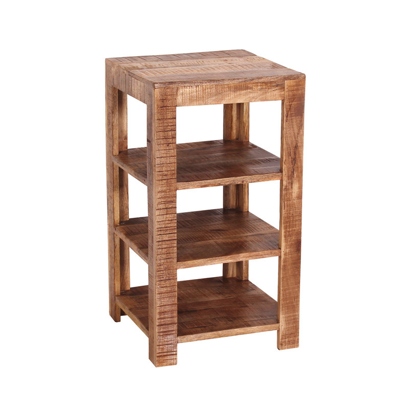 Mondamin 80 cm H x 44 cm W Solid Wood Standard Bookcase