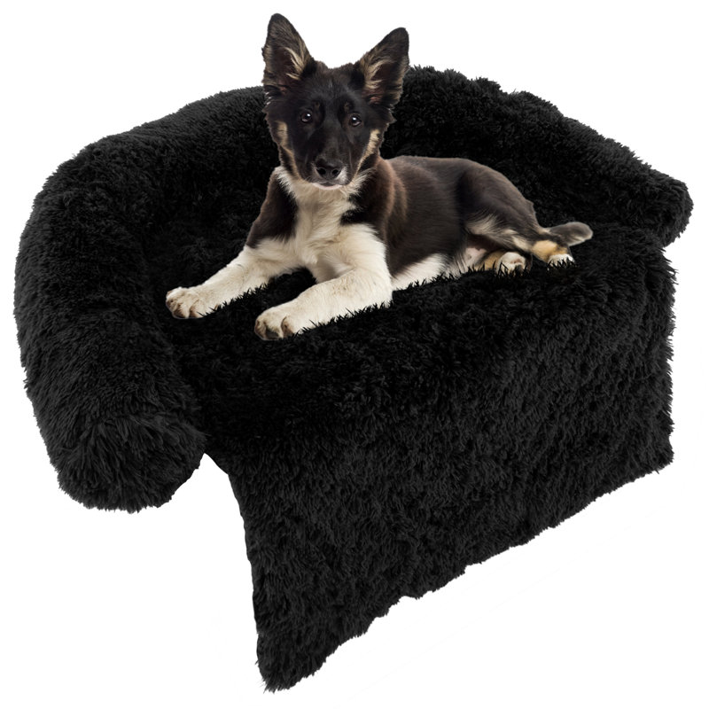 Arrigo Carpet Pet Bed, Black, 18cm H x 112cm W x 101cm D