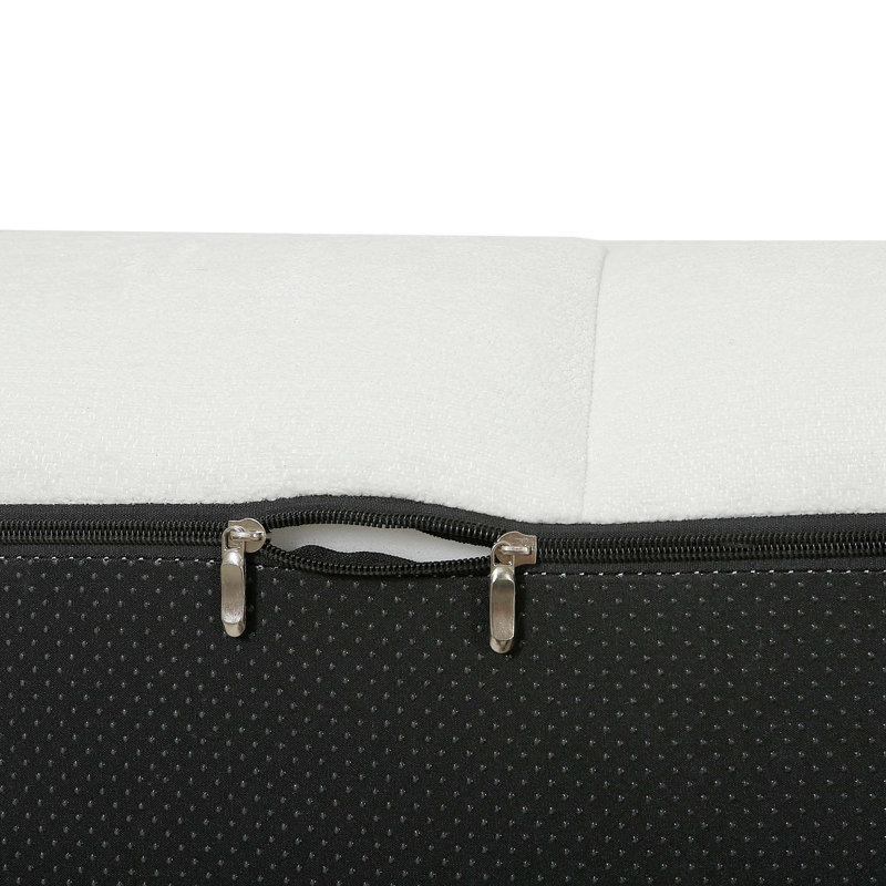 Canapé modulaire en forme de L de Boneless, Tissu beige