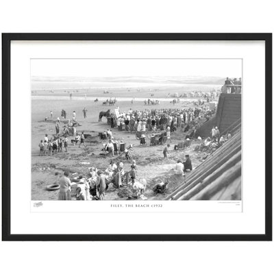 Filey, The Beach C1932 - Single Picture Frame Print