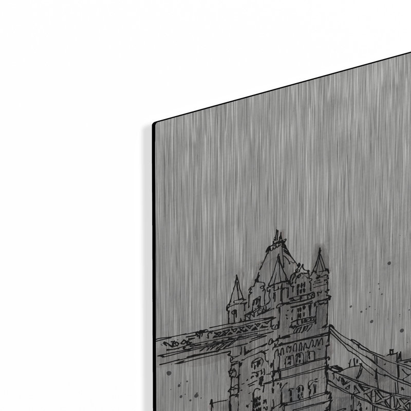 «Skyline Sketches IV» par Anne Tavoletti, H 24 po x l 36 po