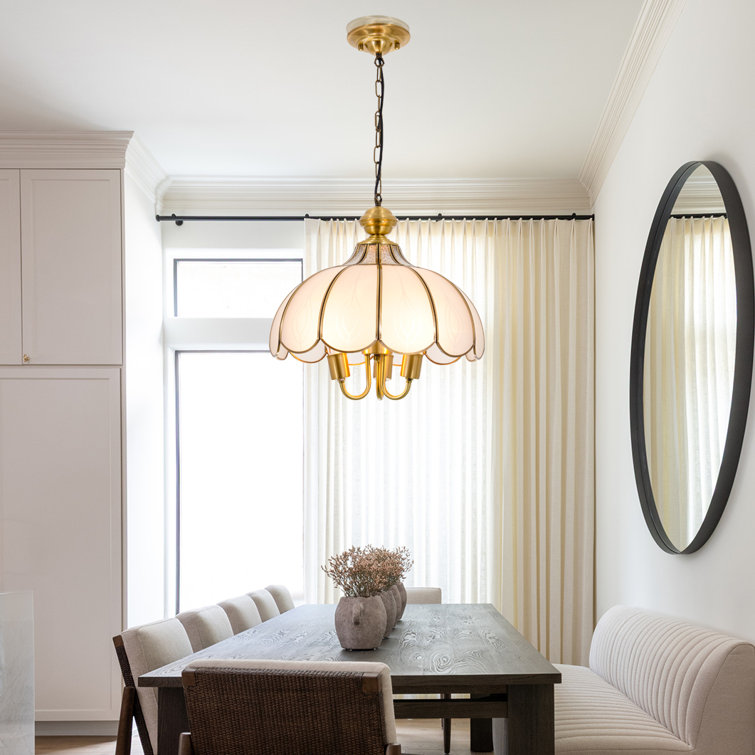 15"  3 - Light Dimmable Pendant with Adjustable Chain