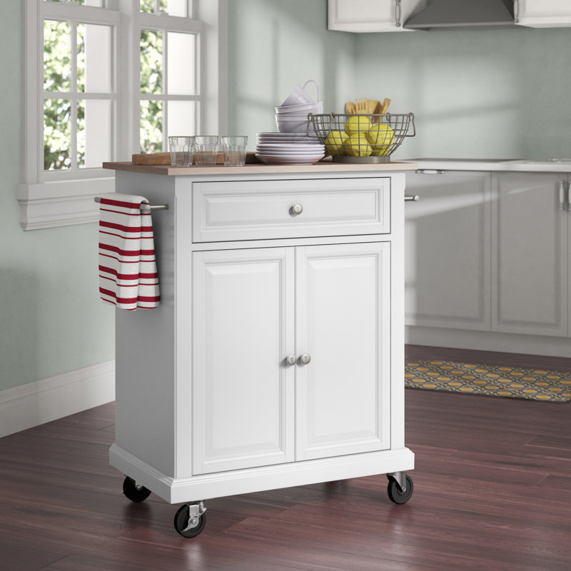 Hedon Kitchen Cart, White
