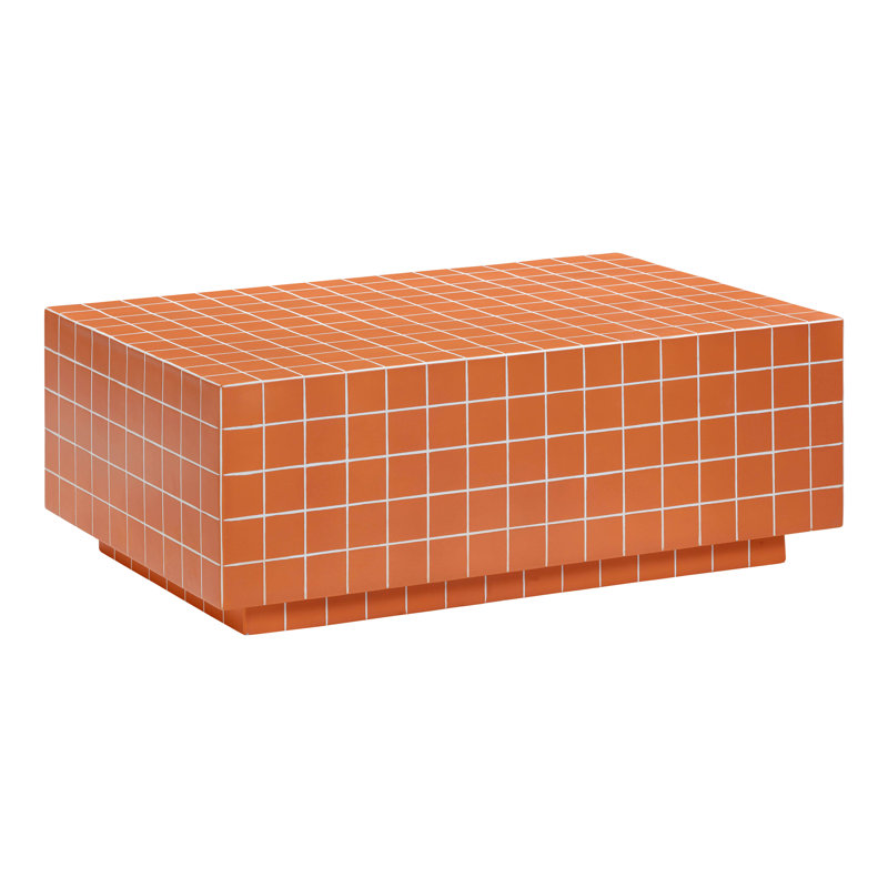 Table basse d'intérieur / extérieur Tile, Orange