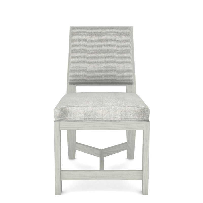 Thom Filicia Home Upholstered Back Side Chair, Callaloo Cotton, Casa Blanca