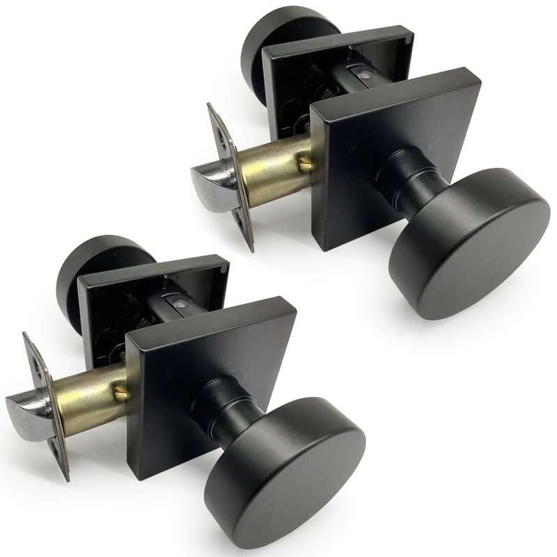 Passage (Hall & Closet) Black Round Knob