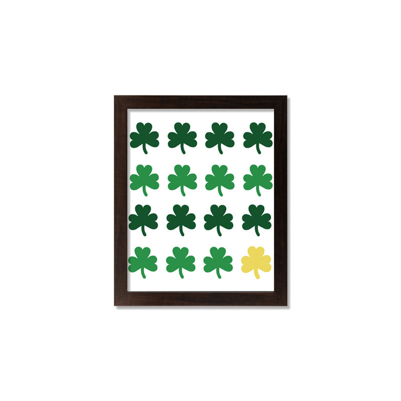 Shamrock doré - cadre photo