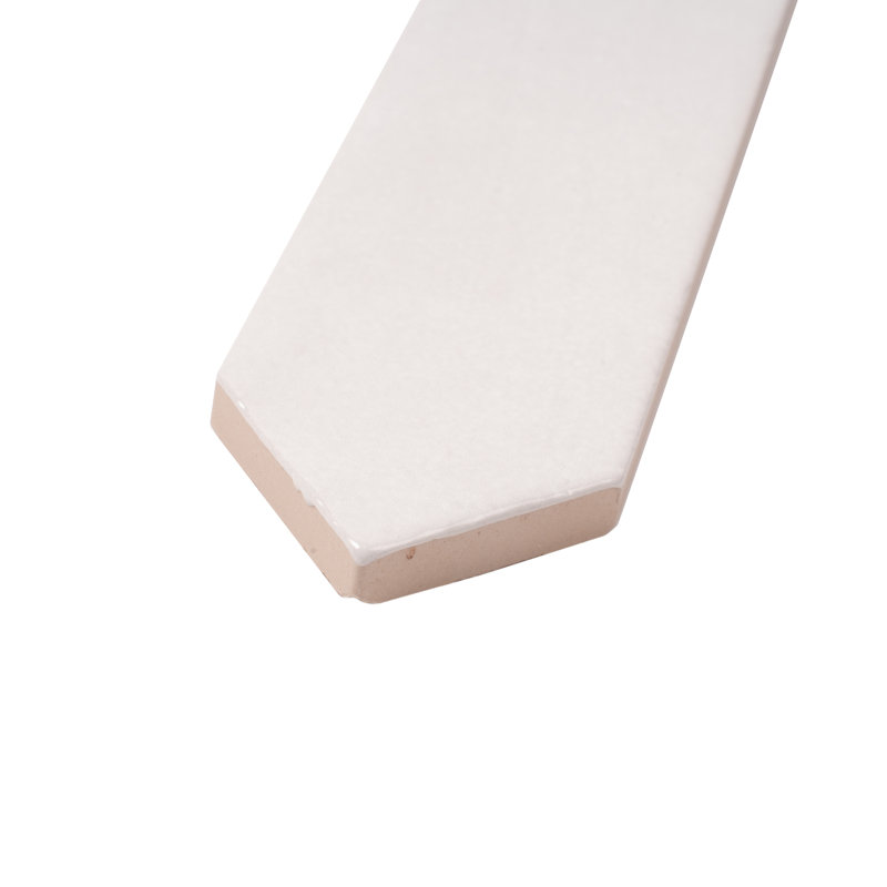 Festa 1.7'' W x 9.6'' L Ceramic Singular Tile, Pearl White