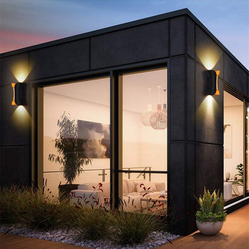 Matte Black 20cm H Outdoor Sconce