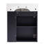 Meuble-lavabo flottant moderne de 21,6 po avec lavabo en céramique - parfait pour les petites salles de bain, rangement à droite-684238665