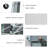 Pop Up Canopy With Easy Up Steel Frame, 3-Level Adjustable Height And Carrying Bag
