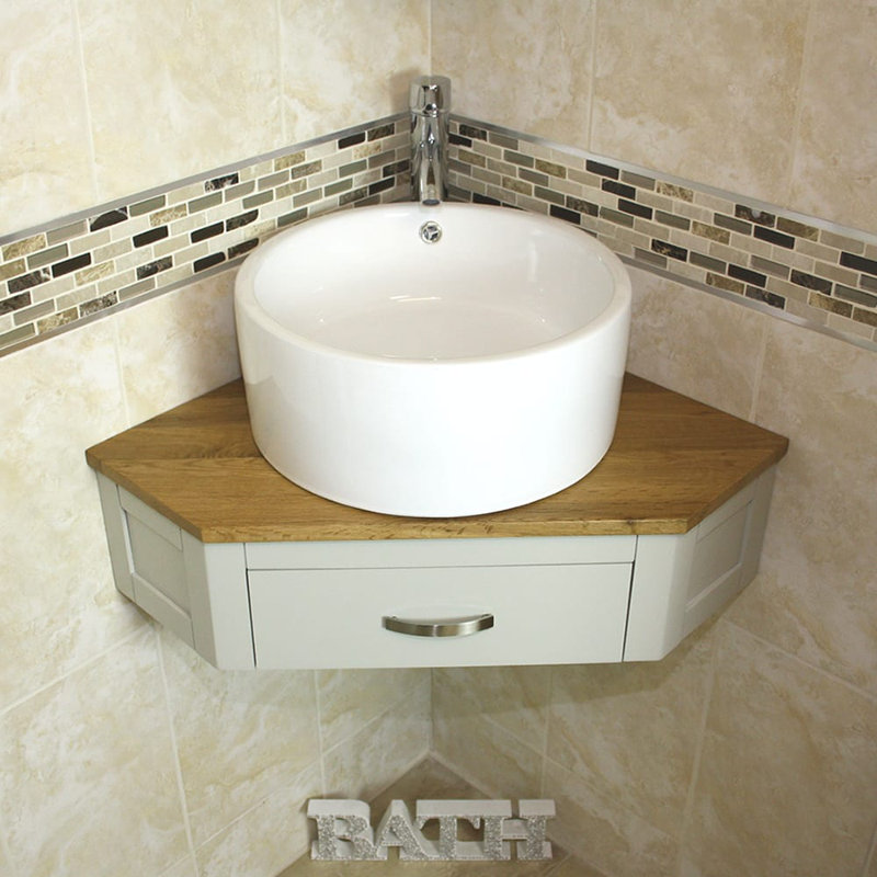 Ashley 550mm Single Bathroom Vanity with Vessel Ceramic Basin, Grey