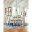 Mereworth 7 Piece Dining Table Set | Rectangular Wood Top and 6 Ladder-Back Chairs | Dual Tone Weathered White Brown-931307553-935137875