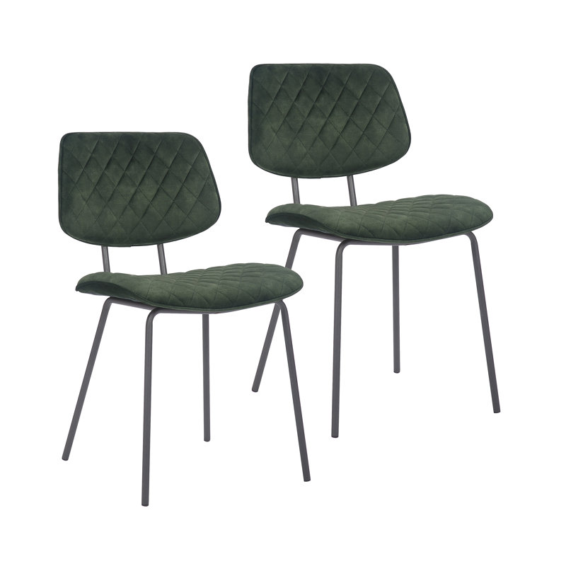 Chaise d'appoint en velours Caloundra, Vert