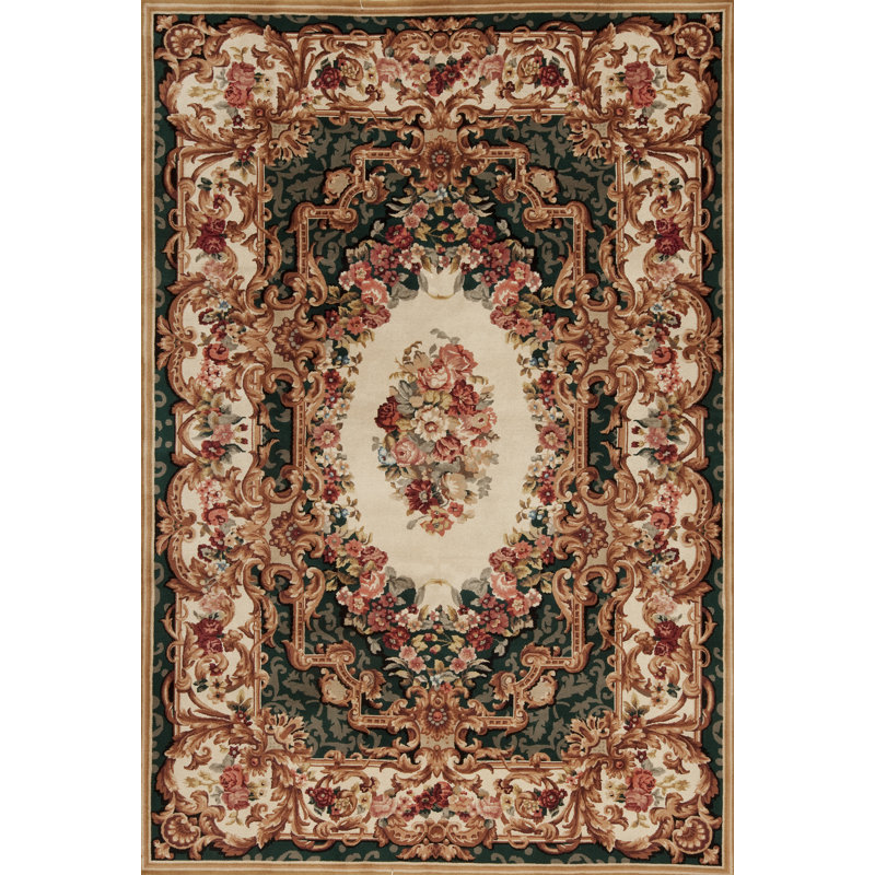 Sino Aubusson Collection Flatweave Wool Area Rug