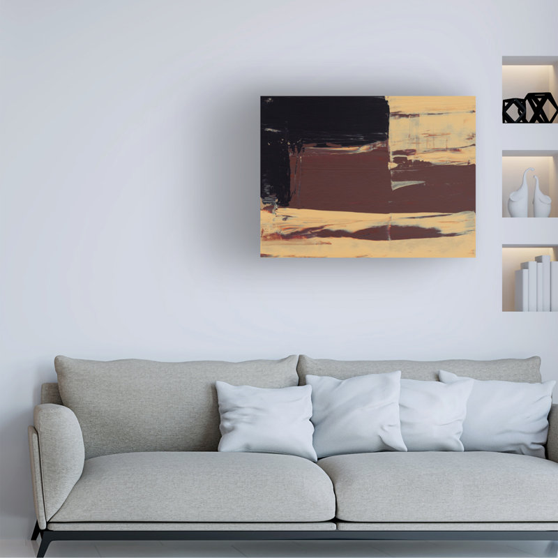 Bolognaise «Abstract Squared I» sur toile, H 35 po x l 47 po