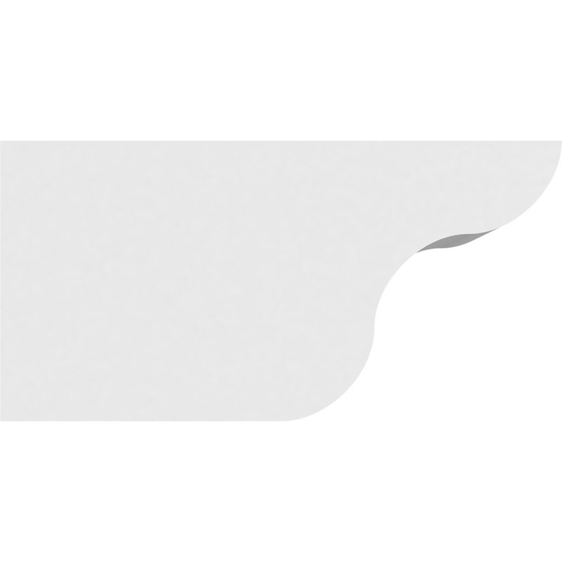 Queue de chevron standard en PVC de qualité architecturale Carmel, H 6 po x L 6 po x P 12 po