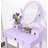 Moniys Wood Moniya Makeup Vanity Table And Stool Set-848789506