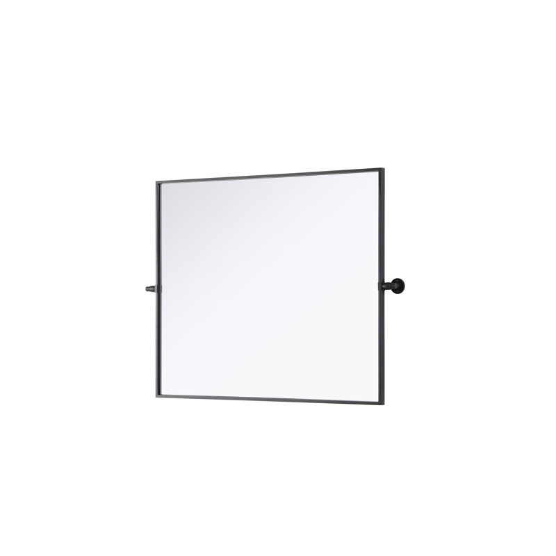 Amoura Pivot Mirror, Black, 36" x 30"