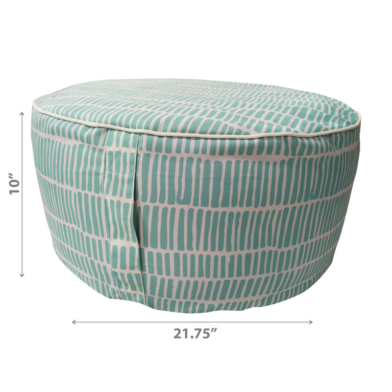 Repose-pieds d'extérieur avec coussin, Vert