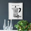 Begins After Coffee, toile encadrée de qualité supérieure - prête à être accrochée-1548004145-1548004146