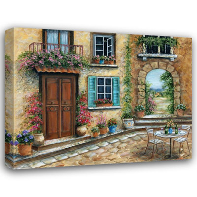 «Red Barrel Studio® Dunlap, Marilyn Gallery», art sur toile tendue: Cour toscane
