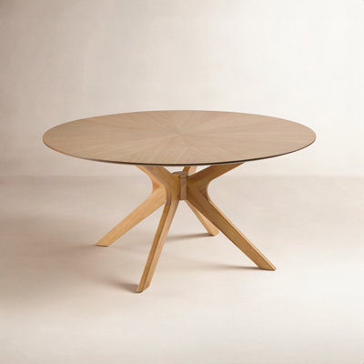 Nestor Round Solid Wood Dining Table