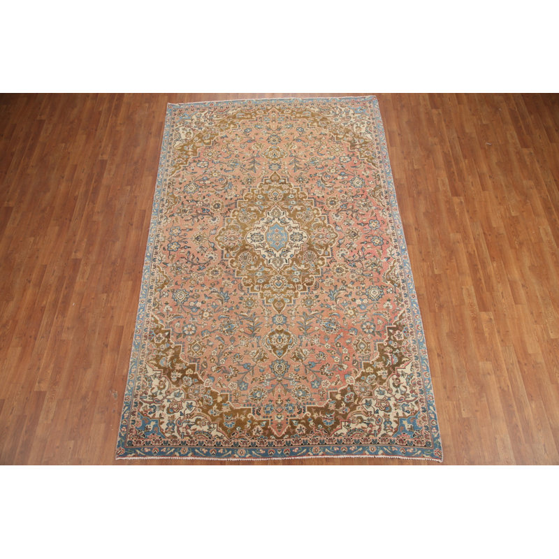 Tapis floral rétro 6 x 10
