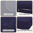 14Pack Cushion Slipcovers Set For 7 Pcs (6 - Seaters) Wicker Rattan Sectional Sofa, Outdoor - Friendly With Zipper, Durable Polyester Material, Navyblue Color-196750343