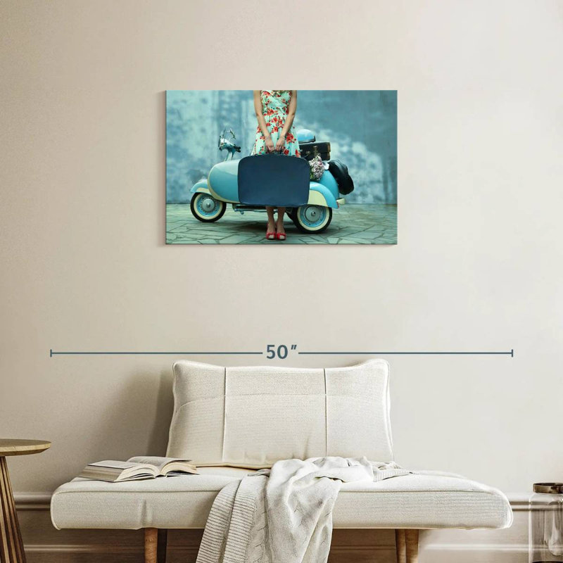 Senne Vintage Girl Traveller, H 20 po x l 30 po