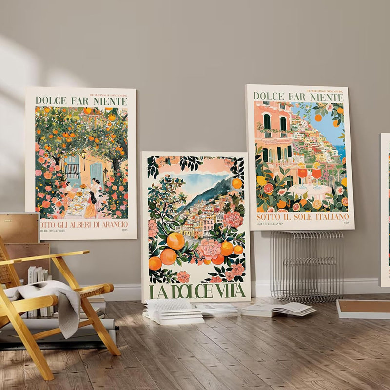 3 Piece Wrapped Canvas Print, 60 cm H x 120 cm W