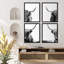 «Black and White Animal Shetland Farm Cow», reproduction imprimée sur papier, 4 pièces-97782227-97782223