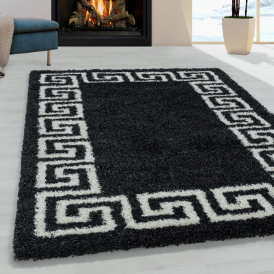 Crelake Shaggy Anthracite Rug